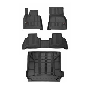 BMW X5 G05 Floor-Trunk Mats - Omac - 3D PREMIUM - Black - '19-'25